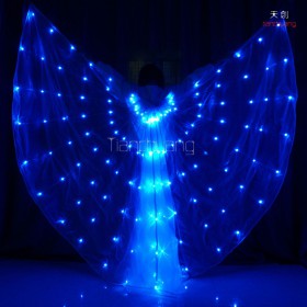 Full color dance led isis wings for performance